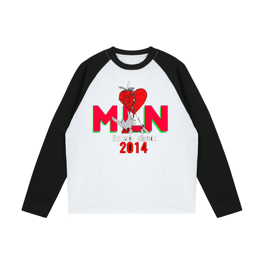Color-Blocked Raglan Long-Sleeve T-Shirt