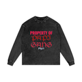Acid Wash Oversize Long Sleeve T-Shirt - 250 GSM
