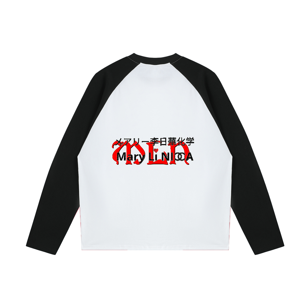 Color-Blocked Raglan Long-Sleeve T-Shirt