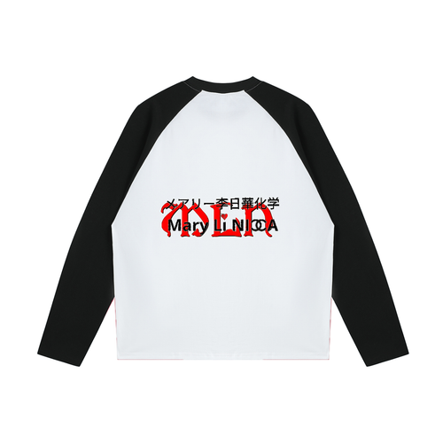 Color-Blocked Raglan Long-Sleeve T-Shirt