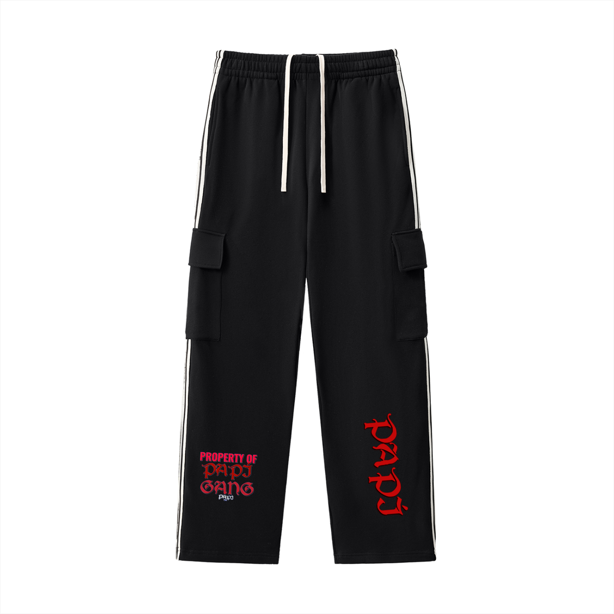 Side Stripe Straight-Leg Pants